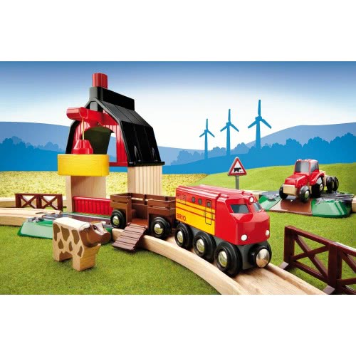 Brio World Σιδηροδρομικό Σετ Φάρμα 33719 7312350337198