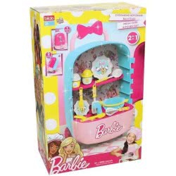 bildo Barbie Συρόμενο Κουζινάκι Βαλιτσάκι Τρόλλευ 2 Σε 1 2140 5201429021408