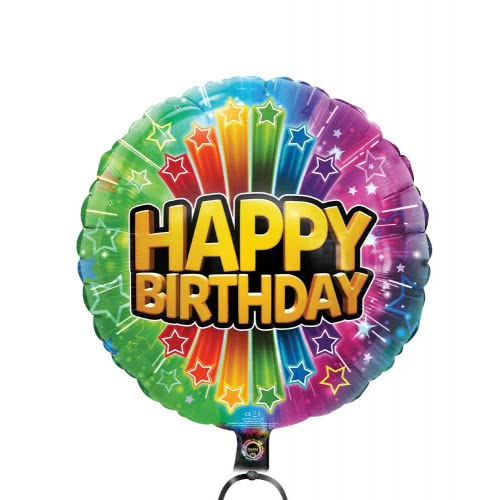 Giochi Preziosi Illooms - Μεγάλο Φωτεινό Μπαλόνι Happy Birthday Foil LLM08000 8056379089278