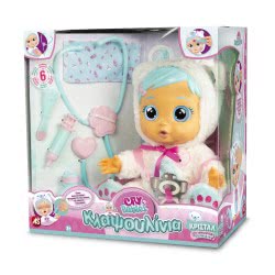 As company Babies Κλαψουλίνια Κρίσταλ Διαδραστική Κούκλα Αρρωστούλα Κλαίει Με Αληθινά Δάκρυα 4104-98206 8421134098206
