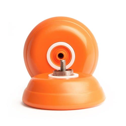 Vobor Jouets Créatifs en Bois Yo-Yo, Jouet Magique Classique Jeux pour Enfants - Orange, (1 Paquet