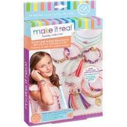 Make It Real Gold Link Suede Bracelets 49280 695929012076