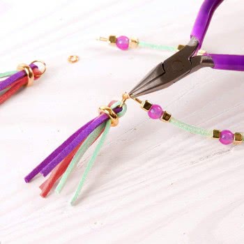 Make It Real Gold Link Suede Bracelets 49280 695929012076