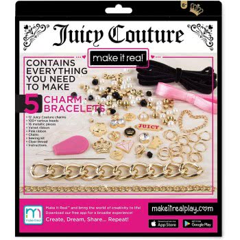 Make It Real Juicy Couture Gold 5 DIY Chains And Charms 4404 695929044046