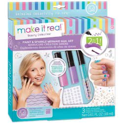 Make It Real Paint And Sparkle Mermaid Nail Art 2324 695929023249