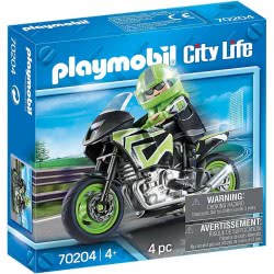 Playmobil Motorcycle With Rider 70204 4008789702043