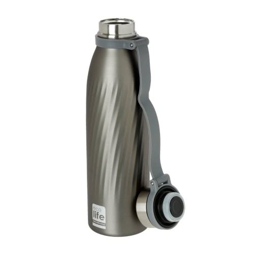 eco life Μεταλλικό Ανοξείδωτο Θερμός Μπουκάλι 500Ml Cool Grey - Γκρι 33-BO-3030 5208009000358