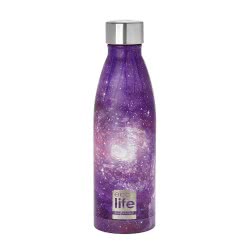 eco life Μεταλλικό Ανοξείδωτο Θερμός Μπουκάλι 500Ml Galaxy - Γαλαξίας 33-BO-3018 5208009000440