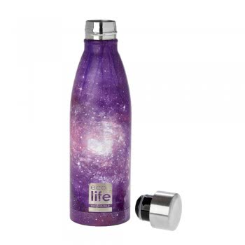 eco life Μεταλλικό Ανοξείδωτο Θερμός Μπουκάλι 500Ml Galaxy - Γαλαξίας 33-BO-3018 5208009000440
