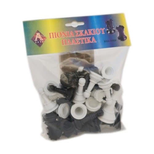 Argy Toys Πιόνια Σκάκι 8 Εκ. Πλαστικά Σε Σακουλάκι 01020 5200252250115