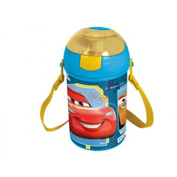 Stor Cars Race Ready Plastic Canteen Pop Up Flip 450 Ml B18769 8412497187690
