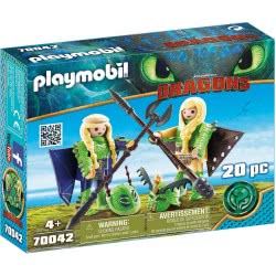 Playmobil Dragons Ο Πέτρας Κι Η Πέτρα Με Φτεροστολή 70042 4008789700421