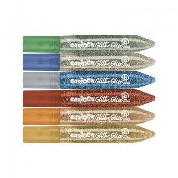 CARIOCA Glitter Glue Mix 6 Pieces 42112 8003511421120