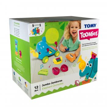 TOMY Toomies Βρεφικό Μουσικό Παιχνίδι Ελεφαντούλης Για 12+ Μηνών 1000-72377 5011666723771