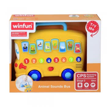 WinFun Λεωφορείο Με Ήχους Ζώων 403214 5204275032147