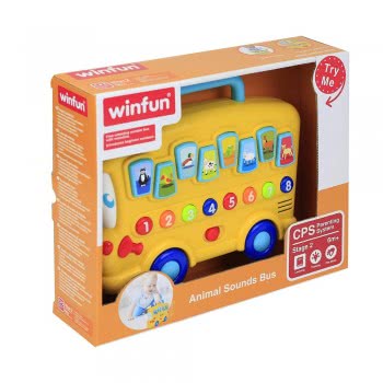 WinFun Λεωφορείο Με Ήχους Ζώων 403214 5204275032147
