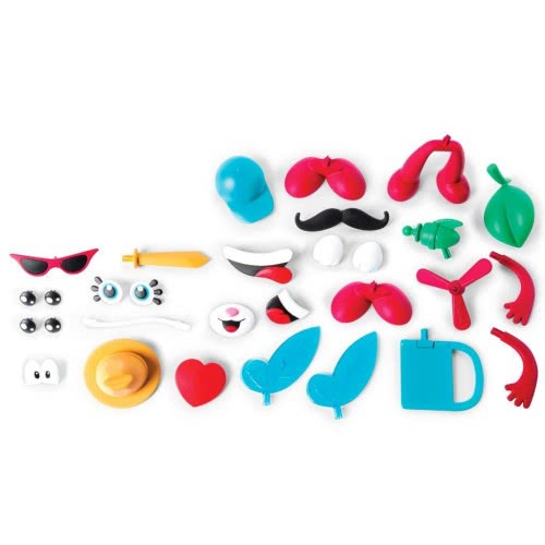 Bunchems Creation Pack – 60 Boules Velcro + Accessoires – Modèle Aléatoire – Créatif Dès 4 Ans