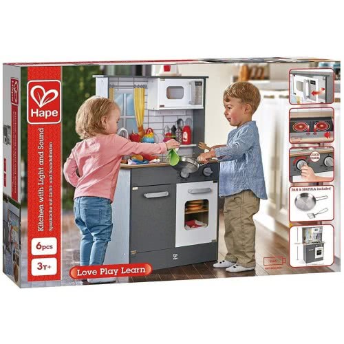 Hape Kitchen With Light And Sound E3166A 6943478028678