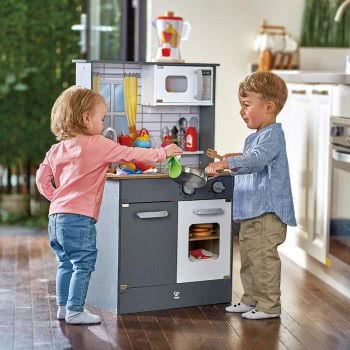 Hape Ξύλινη Κουζίνα Light And Sound E3166A 6943478028678