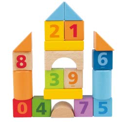 Hape Ξύλινο Σετ Τουβλάκια Beech Block Count N Build 20 Τεμαχίων E8388A 6943478020016