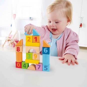 Hape Beech Block Count N Build 20 Pieces E8388A 6943478020016