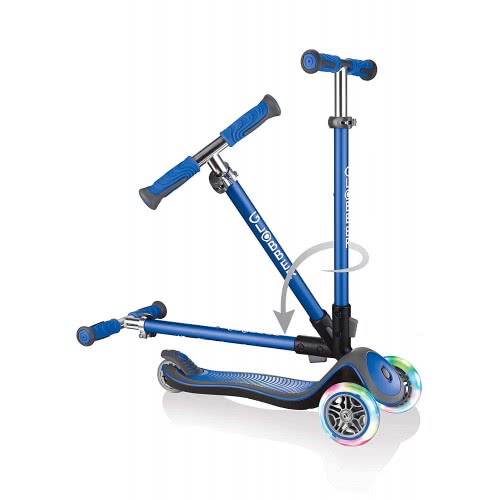 Globber Scooter Elite Flash Light Wheels - Navy Blue ( Μπλε ) 444-400 4897070184756