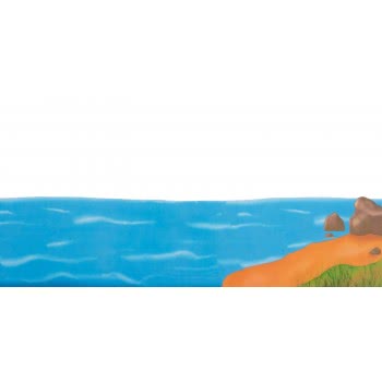 AK TOYS Σετ Σκηνικά Για Θεάτρο Σκιών Καραγκιόζη Θάλασσα Και Βάρκα 150 5203249001509