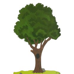 AK TOYS Σετ Σκηνικά Για Θεάτρο Σκιών Καραγκιόζη Δέντρο Και Σπηλιά 151 5203249001516