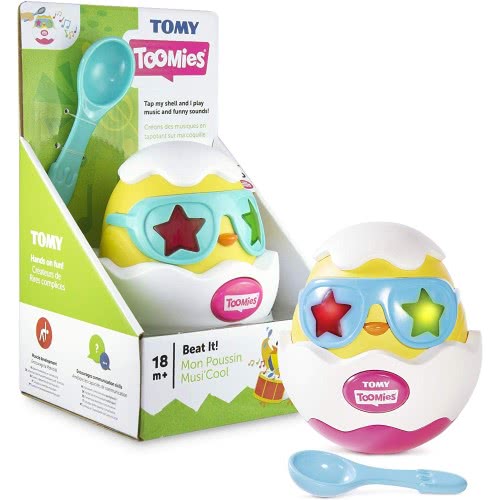 TOMY Toomies Toddler Mysical Toy Egg Beat It For 18+ Months 1000-72816 5011666728165