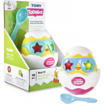 TOMY Toomies Toddler Mysical Toy Egg Beat It For 18+ Months 1000-72816 5011666728165