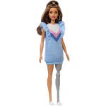Mattel Barbie Fashionistas 121 Original Μελάχρινη Κούκλα Με Προσθετικό Πόδι FBR37 / FXL54 887961694567