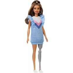 Mattel Barbie Fashionistas With Long Brunette Hair And Prosthetic Leg FBR37 / FXL54 887961694567