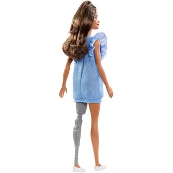 Mattel Barbie Fashionistas With Long Brunette Hair And Prosthetic Leg FBR37 / FXL54 887961694567