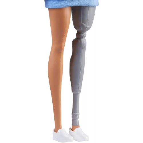 Mattel Barbie Fashionistas With Long Brunette Hair And Prosthetic Leg FBR37 / FXL54 887961694567