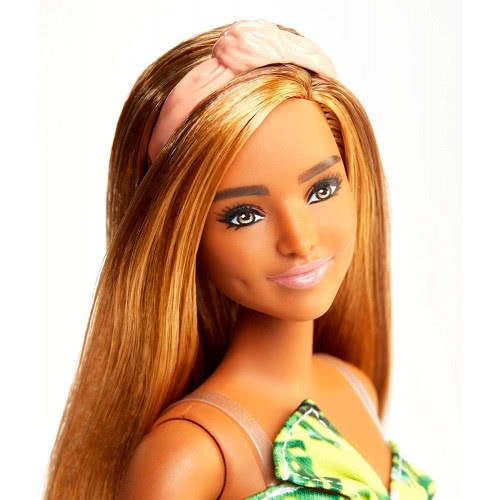 Mattel Barbie Fashionistas 126 Doll With Long Blonde Hair Wearing Tropical Print Dress And Accessories FBR37 / FXL59 88796169457