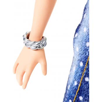Mattel Barbie Fashionistas 124 Original Κούκλα Denim Ρούχα FBR37 / FXL57 887961694512