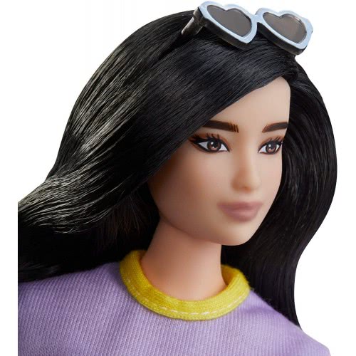 Mattel Barbie Fashionistas 127 Original Brunette Doll With Unicorn Believer Dress FBR37 / FXL60 887961694642