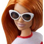 Mattel Barbie Fashionistas 122 Original Κοκκινομάλλα Κούκλα Με Μπλουζάκι Ουράνιο Τόξο FBR37 / FXL55 887961694611