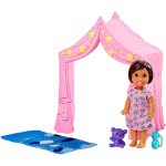 Mattel Barbie Skipper Babysitter Bedtime Playset With Small Doll, Tent And Sleeping Bag FXG94 / FXG97 887961691153