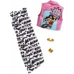 Mattel Barbie Πρωϊνά Σύνολα - Διάσημες Μόδες - DC Comics Wonder Woman Black And White Dress Fashion FYW81 / FXK84 887961693904