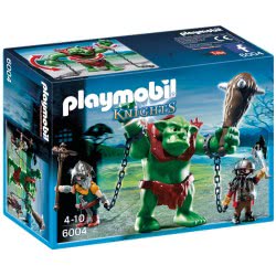 Playmobil Giant Troll With Dwarf Fighters 6004 4008789060044