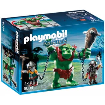 Playmobil Giant Troll With Dwarf Fighters 6004 4008789060044