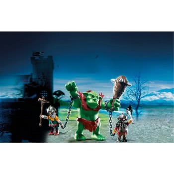 Playmobil Giant Troll With Dwarf Fighters 6004 4008789060044