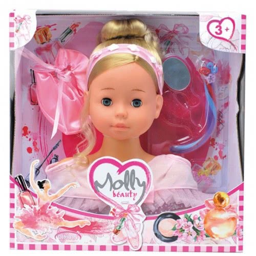 Just toys Molly Μπαλαρίνα Κεφάλι Ομορφιάς Με Αξεσουάρ Και Παπούτσια Μπαλέτου BD1366 4895167983527