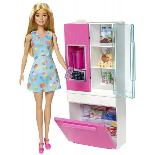Mattel Barbie Kitchen With Blonde Doll DVX51 / GHL84 887961796803