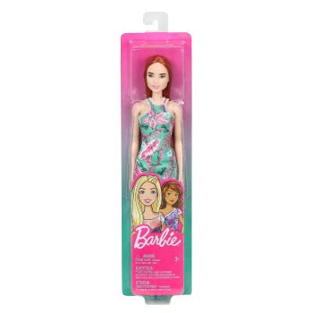 Mattel Barbie Λουλουδάτα Φορέματα - Κοκκινομάλλα Κούκλα Με Γαλάζιο Φόρεμα GBK92 / GHT27 887961801255