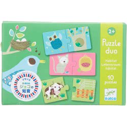 Djeco Puzzle Duo Habitat 08164 3070900081642