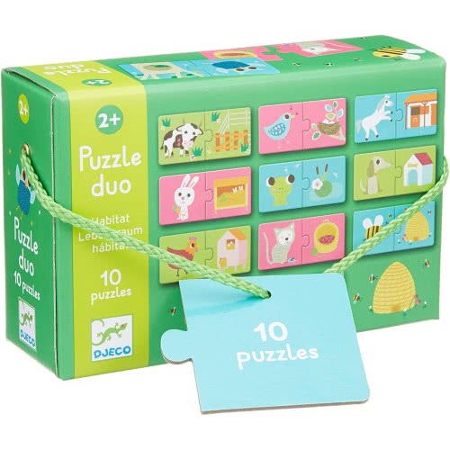 Djeco Puzzle Duo Habitat 08164 3070900081642