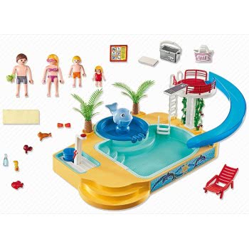 Playmobil Μεγάλη Πισίνα Με Σιντριβάνι-Φάλαινα 5433 4008789054333