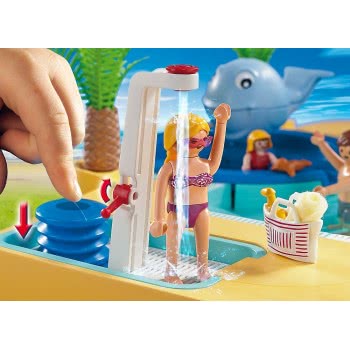 Playmobil Μεγάλη Πισίνα Με Σιντριβάνι-Φάλαινα 5433 4008789054333